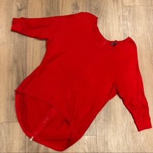 Express Red knit sweater